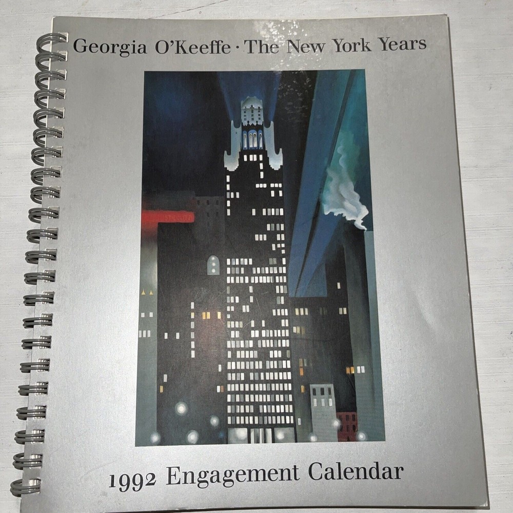 Georgia O’keefe The New York Years 1992 Engagement Calendar Signed Shelton Hotel